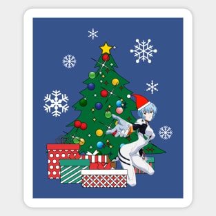 Rei Evangelion Around The Christmas Tree Sticker